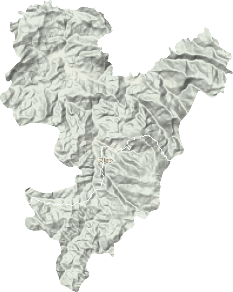 靈地鄉地形圖