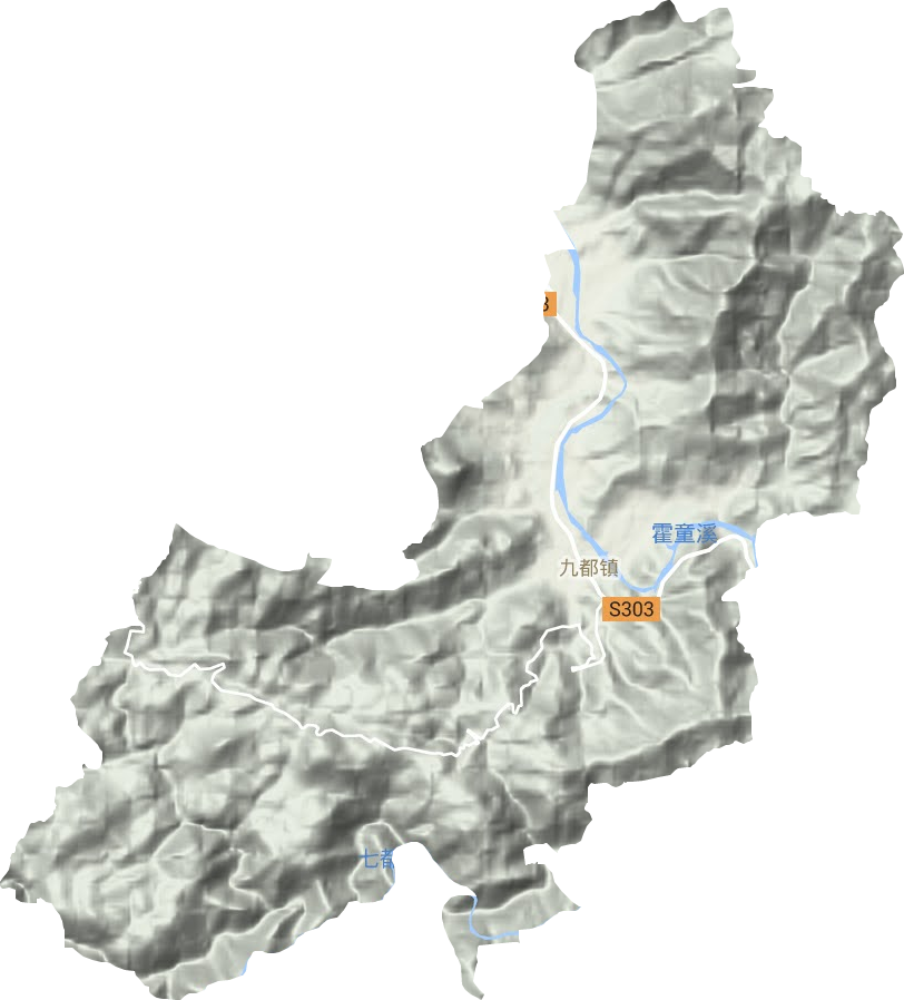 九都鎮(zhèn)地形圖