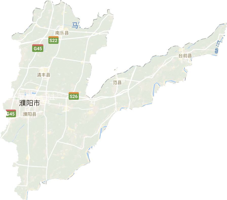 濮陽市地形圖