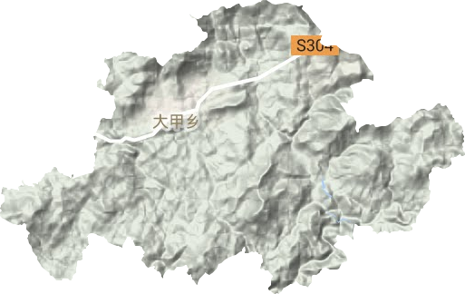 大甲鎮地形圖