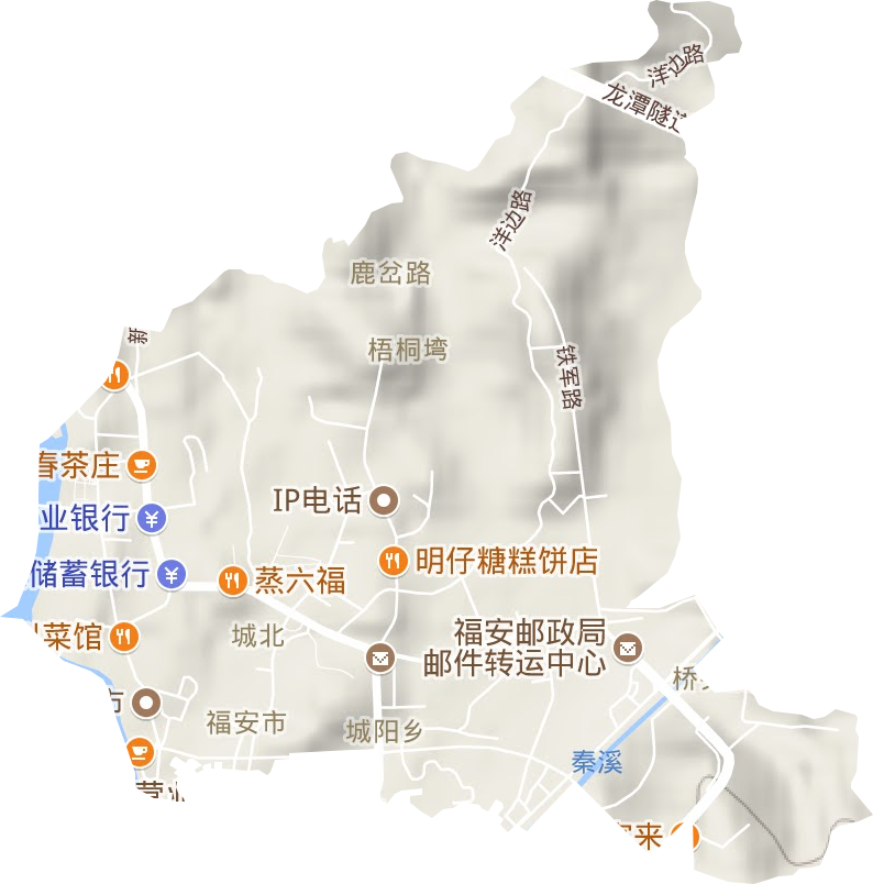 城北街道地形圖