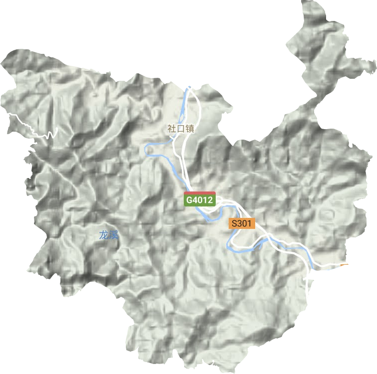社口鎮(zhèn)地形圖