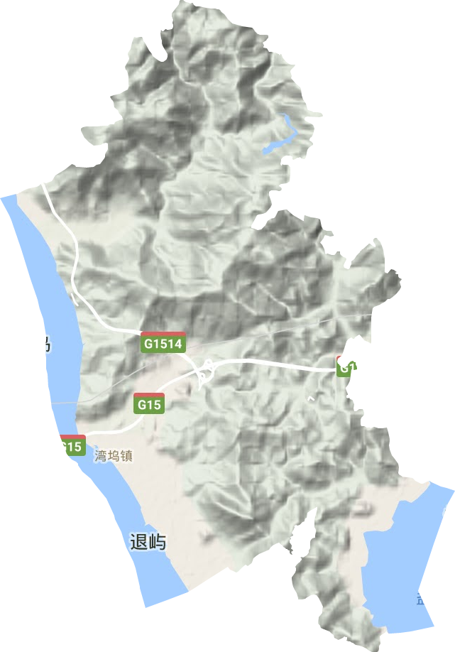 灣塢鎮地形圖