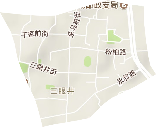 系馬樁街道地形圖