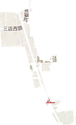 三家店街道地形圖