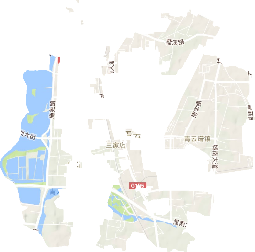 青云譜鎮(zhèn)地形圖