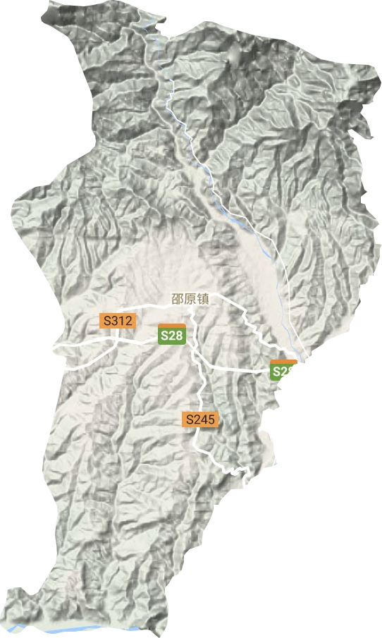 濟源市邵原鎮地形圖