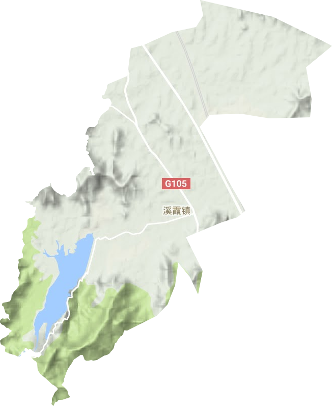 溪霞鎮(zhèn)地形圖