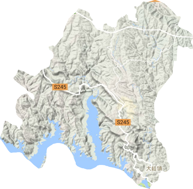 濟源市大峪鎮地形圖