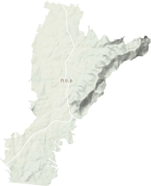 喬樂鄉地形圖