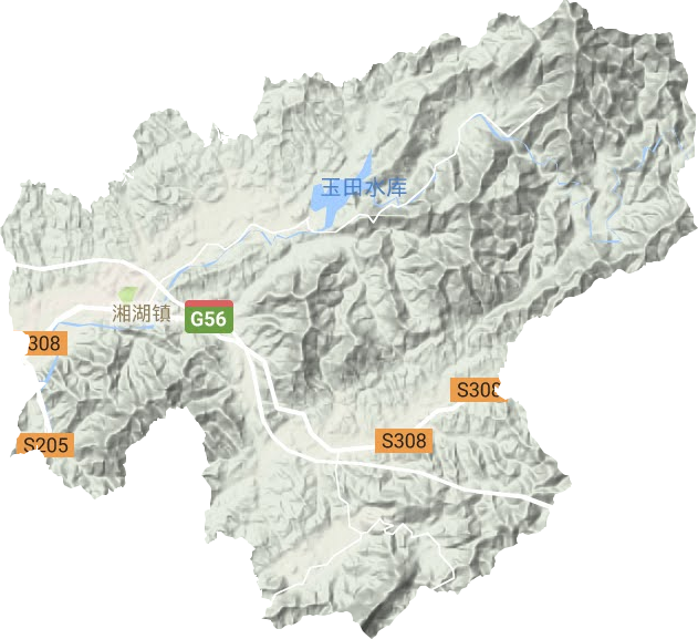 湘湖鎮(zhèn)地形圖