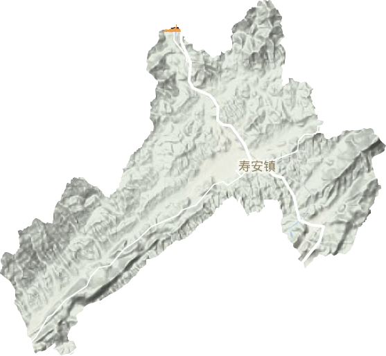 壽安鎮(zhèn)地形圖