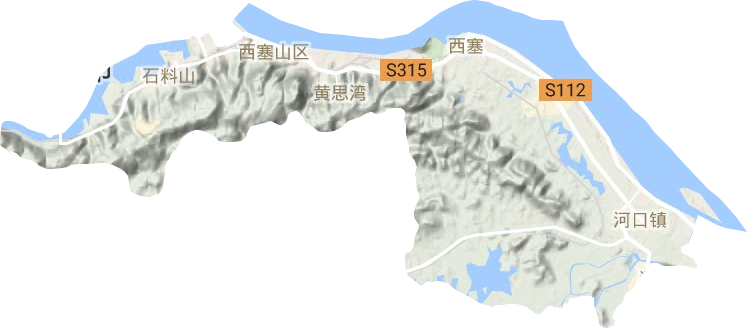 西塞山區地形圖
