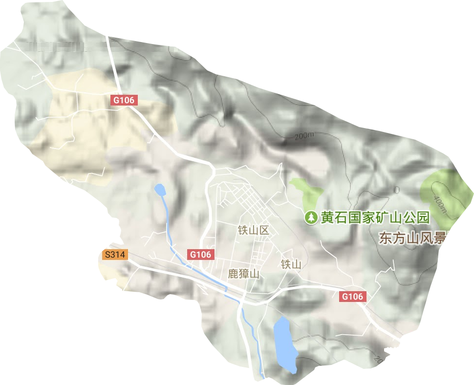 鐵山區地形圖