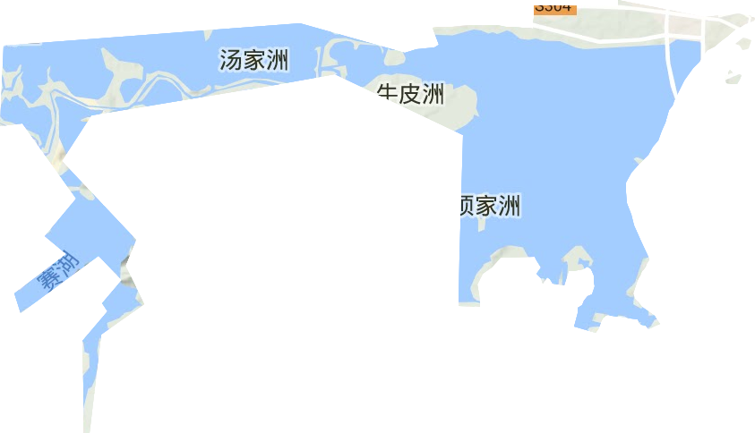 賽城湖水產場地形圖