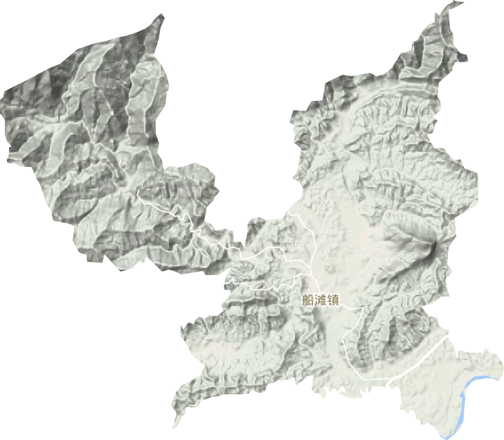 船灘鎮地形圖