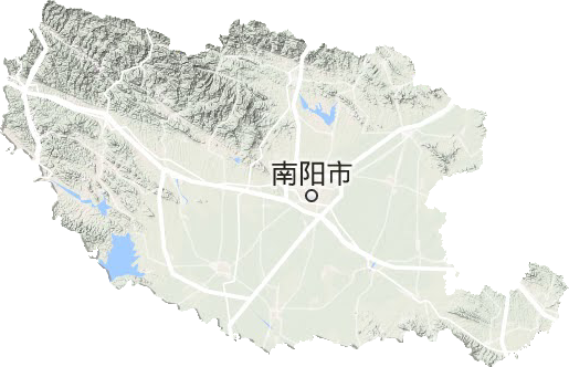 南陽市地形圖