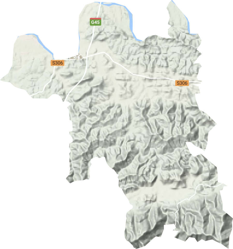 清江鄉地形圖