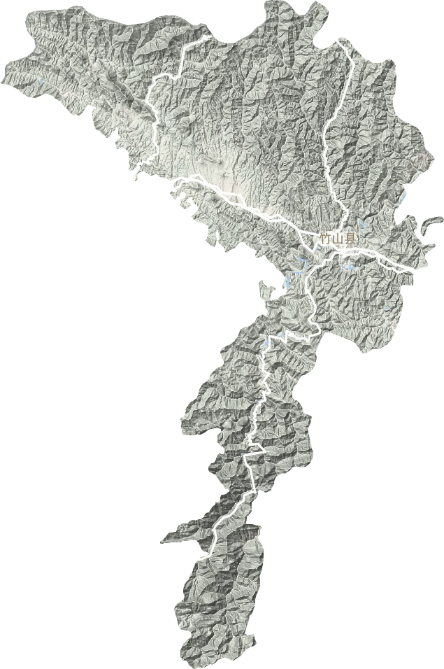 竹山縣地形圖
