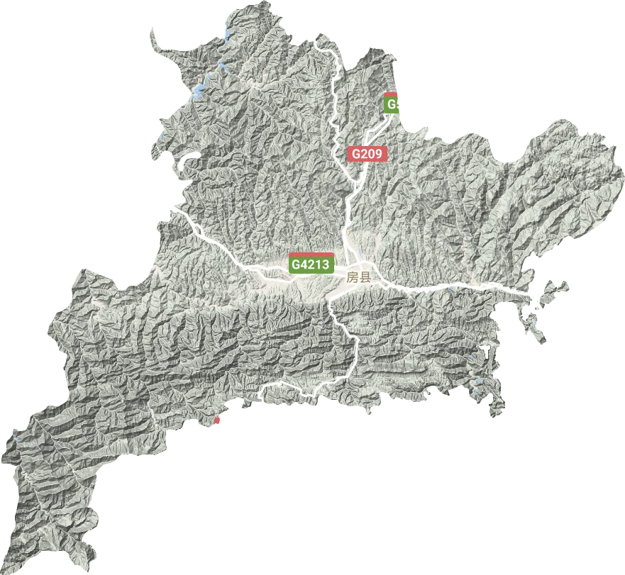 房縣地形圖