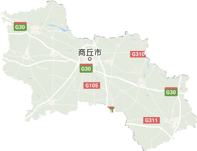 商丘市地形圖