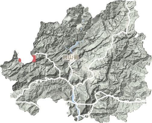 興山縣地形圖