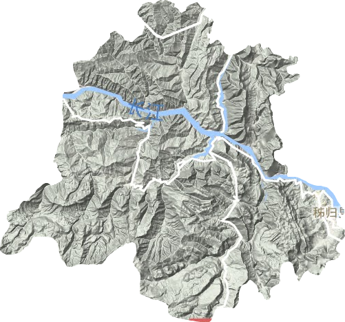 秭歸縣地形圖