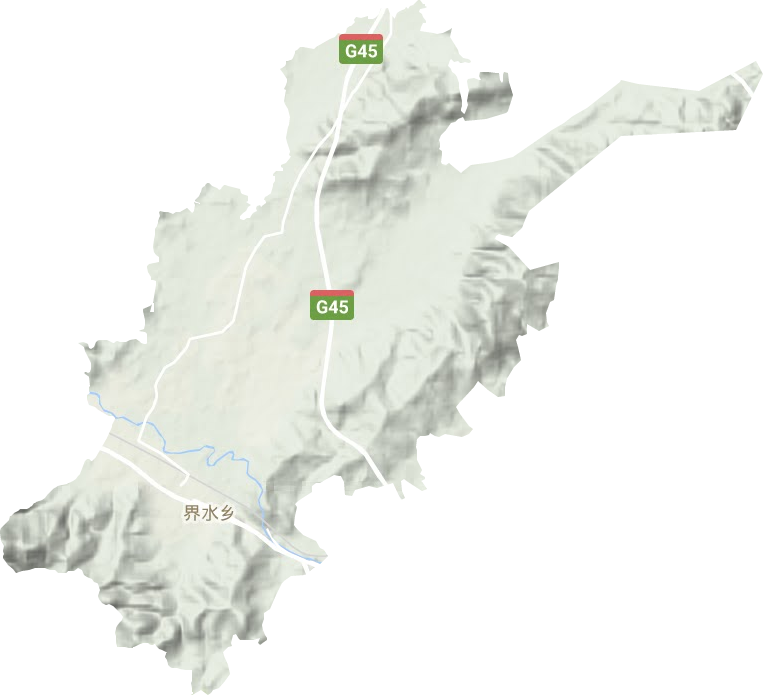 界水鄉(xiāng)地形圖