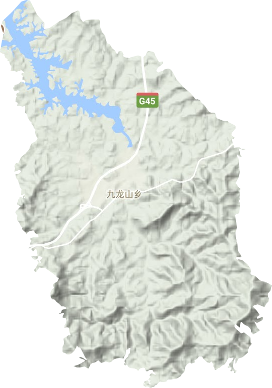 九龍山鄉地形圖