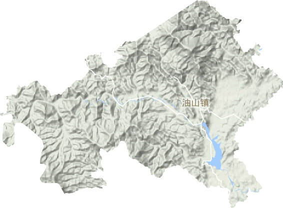 油山鎮(zhèn)地形圖