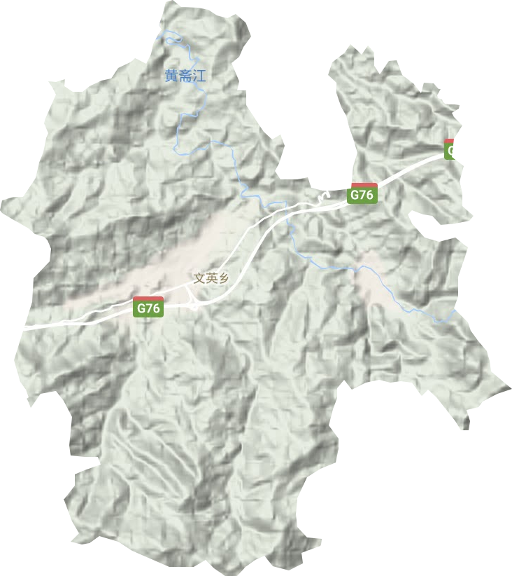 文英鄉(xiāng)地形圖