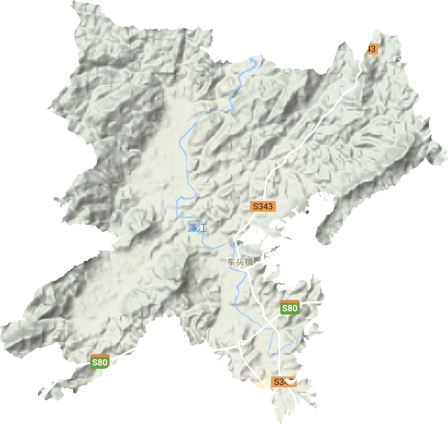 車頭鎮地形圖