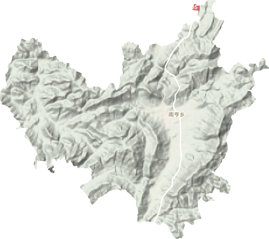 南亨鄉地形圖
