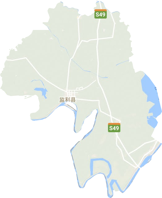 監利縣地形圖