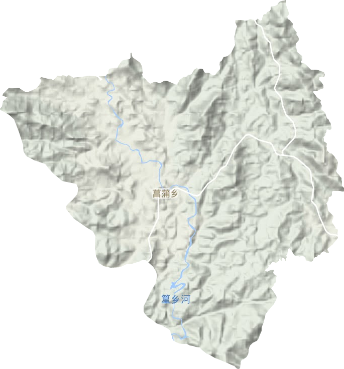 菖蒲鄉(xiāng)地形圖