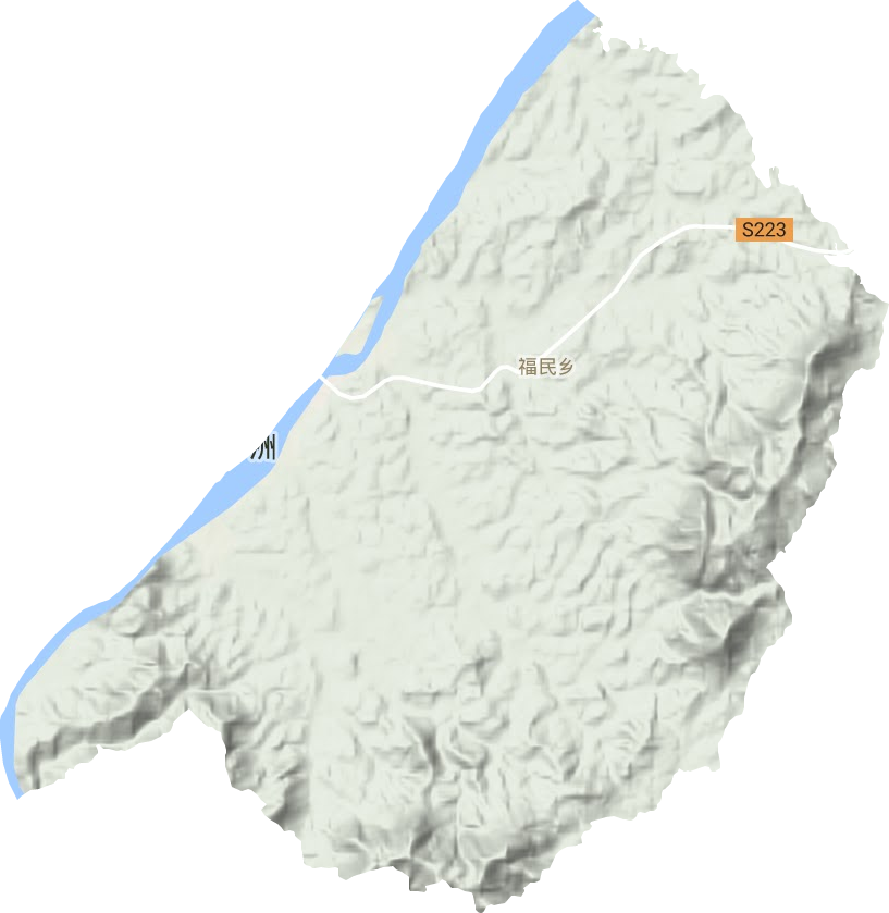 福民鄉(xiāng)地形圖
