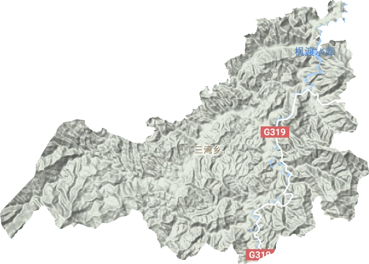 三灣鄉地形圖