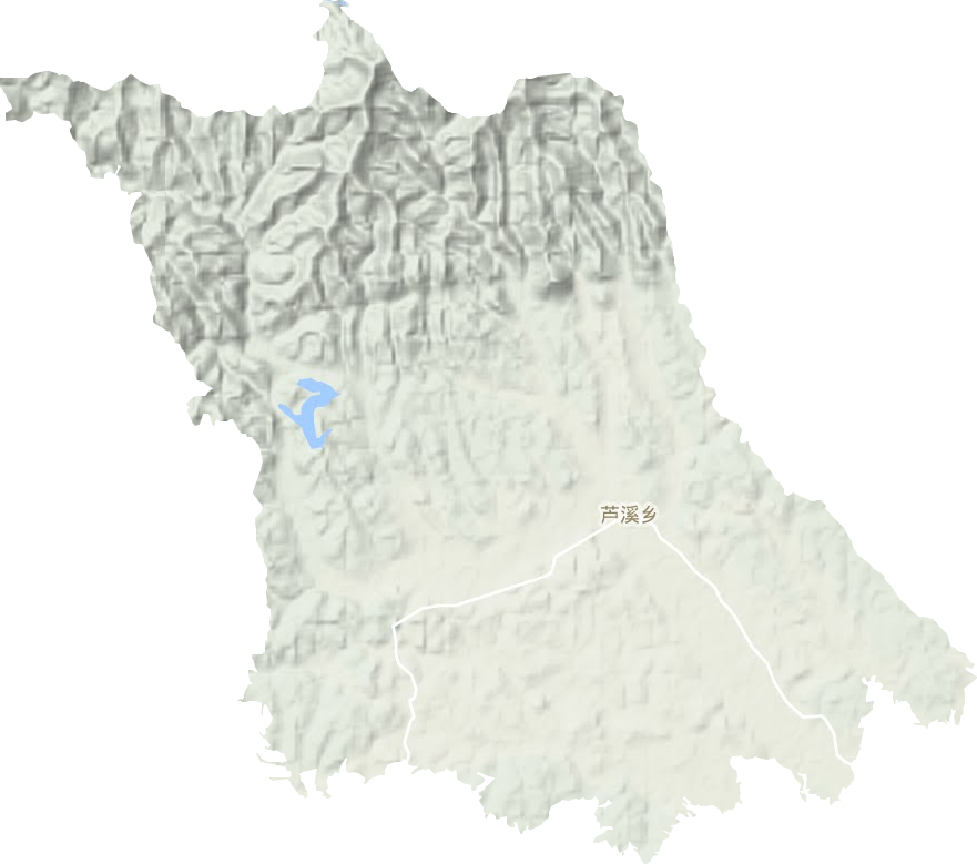蘆溪鄉(xiāng)地形圖