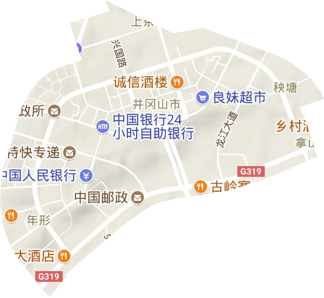 紅星街道地形圖