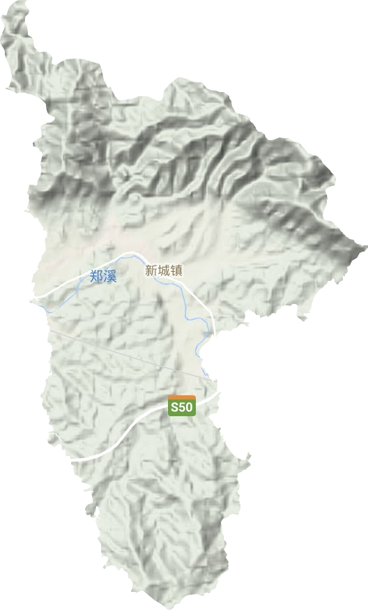 新城鎮地形圖
