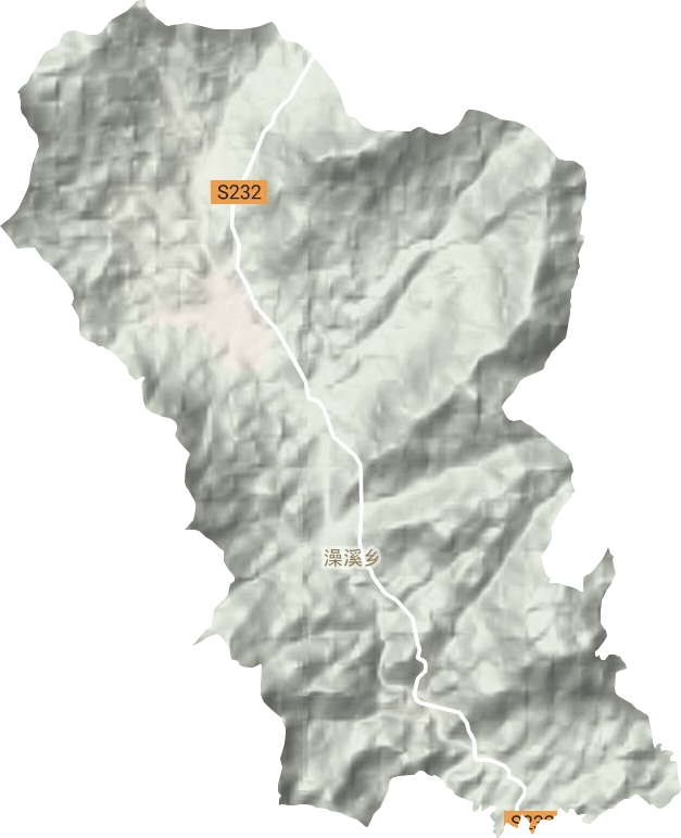澡溪鄉地形圖