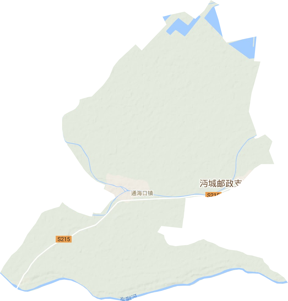 通海口鎮(zhèn)地形圖