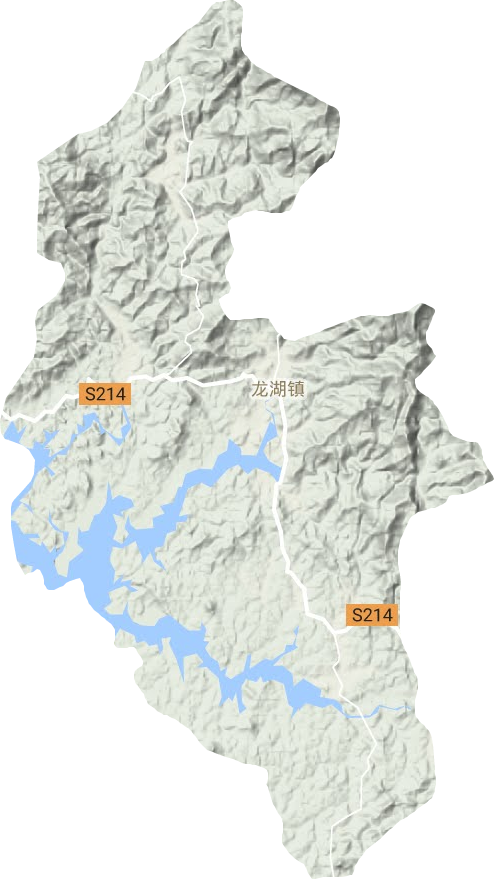 龍湖鎮地形圖