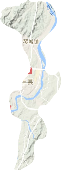 琴城鎮地形圖