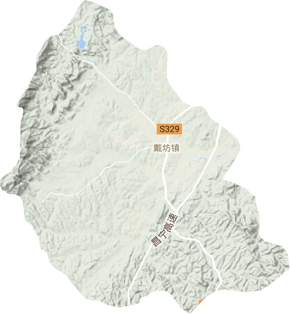 戴坊鎮地形圖