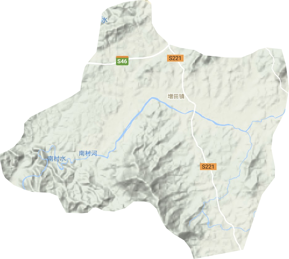 增田鎮地形圖