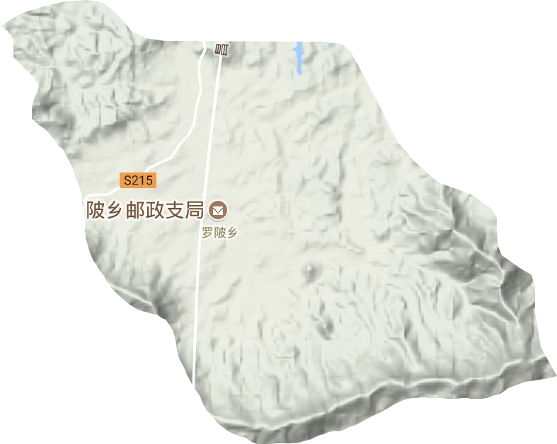 羅陂鄉(xiāng)地形圖