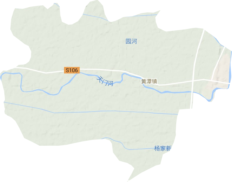 黃潭鎮地形圖