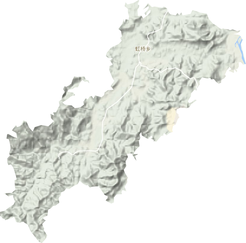 虹橋鄉地形圖