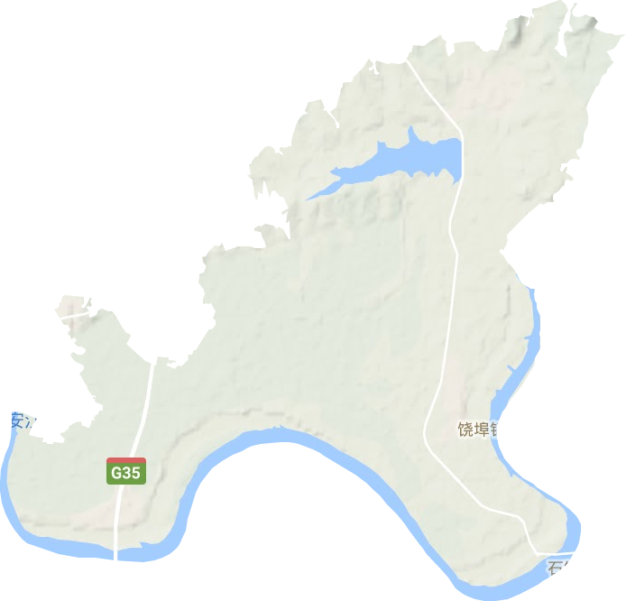 饒埠鎮(zhèn)地形圖